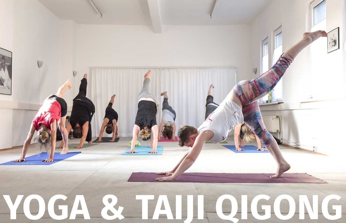 Training Yoga und Text Yoha und Taiji Qigong